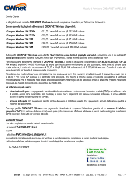 Modulo di Adesione CHEAPNET WIRELESS