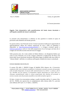 Nota interpretativa - La Gazzetta degli Enti Locali