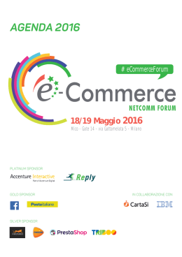 agenda - E-Commerce Forum