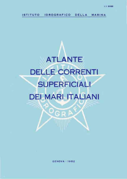 Atlante della correnti superficiali dei mari italiani