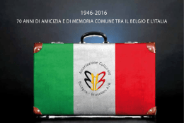 70 anni di amicizia e di memoria comune tra il belgio e l