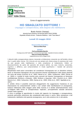 HO SBAGLIATO DOTTORE ! - Federazione Logopedisti Italiani