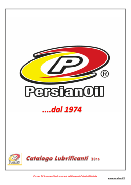 PersianOil-CatalogoLubrificanti2016