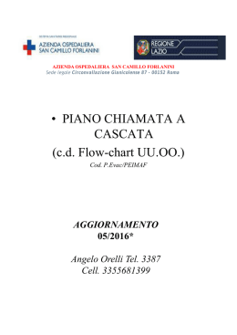 PIANO CHIAMATA A CASCATA (cd Flow-chart UU.OO.)