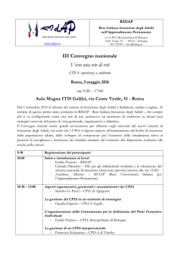 programma_Convegno_Ridap_2016 - CPIA Metropolitano di Bologna