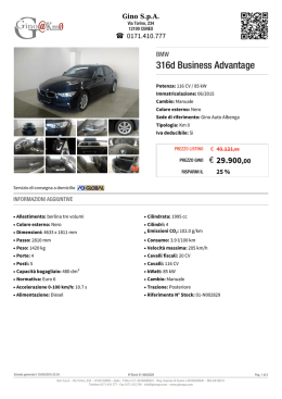 BMW 316d Business Advantage - Stock ID: 01-N002829