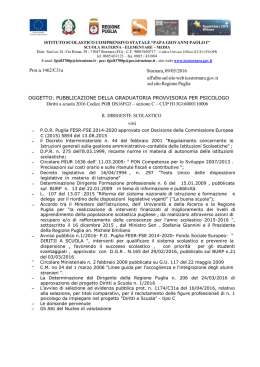 FIRMATO_pubblicazione GRADUATORIA PROVVISORIA