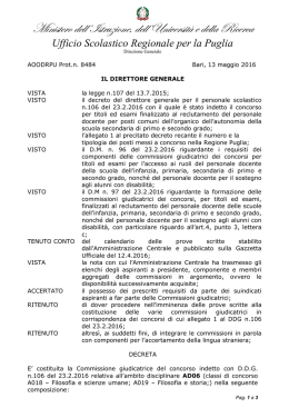 AD06 - Ufficio Scolastico Regionale per la Puglia