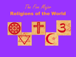 The Five Major Religions of the World