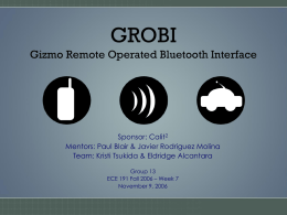 GROBI Gizmo Remote Operated Bluetooth Interface