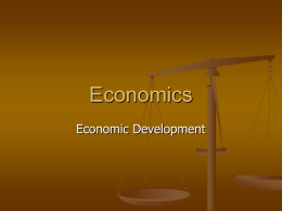 Economics Economic Development
