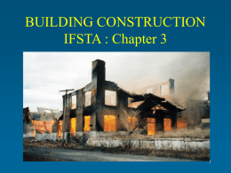BUILDING CONSTRUCTION IFSTA : Chapter 3 1