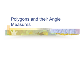 Polygons and their Angle Measures