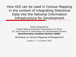 How GIS can be used in Census Mapping