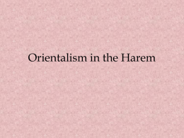 Orientalism in the Harem