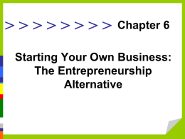 &gt; &gt; &gt; &gt; &gt; &gt; &gt; &gt; Chapter 6 The Entrepreneurship
