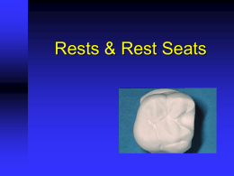 Rests &amp; Rest Seats