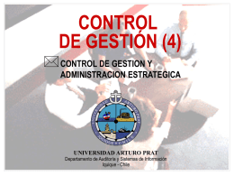CONTROL DE GESTIÓN (4)  CONTROL DE GESTION Y