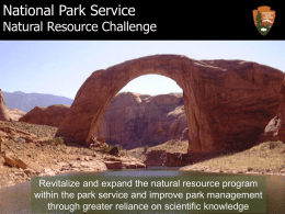 National Park Service Natural Resource Challenge