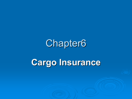 Chapter6 Cargo Insurance