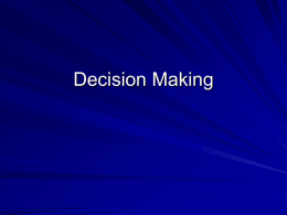Decision Making