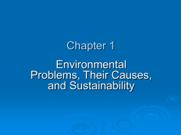 Chapter 1 Environmental Problems, Their Causes, and Sustainability