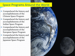 Space Programs Around the World