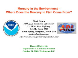 – Mercury in the Environment