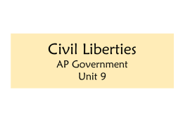 Civil Liberties AP Government Unit 9