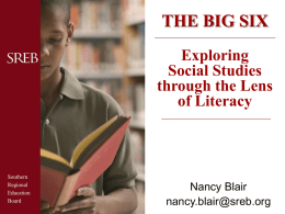 THE BIG SIX Exploring Social Studies through the Lens