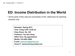 ED: Income Distribution in the World purpose only.