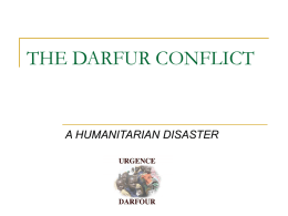THE DARFUR CONFLICT A HUMANITARIAN DISASTER