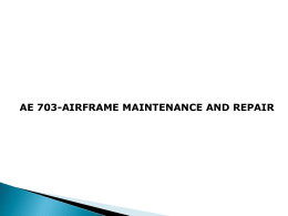 AE 703-AIRFRAME MAINTENANCE AND REPAIR