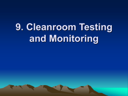 9. Cleanroom Testing and Monitoring