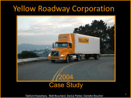 Yellow Roadway Corporation 2004 Case Study 1