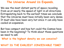 The Universe Around Us Expands.