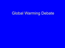 Global Warming Debate