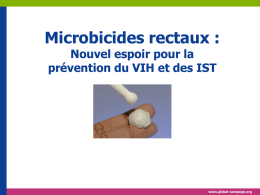 Microbicides rectaux : Nouvel espoir pour la www.global-campaign.org