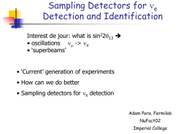 Sampling Detectors for n Detection and Identification