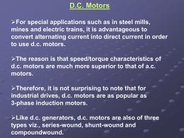 D.C. Motors