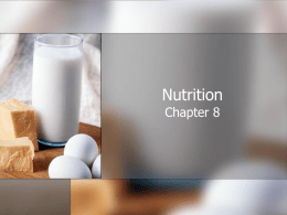 Nutrition Chapter 8