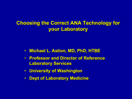 Choosing the Correct ANA Technology for your Laboratory