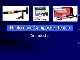 Restorative Composite Resins Dr shabeel pn