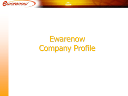 Ewarenow Company Profile