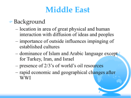 Middle East Background