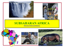 SUBSAHARAN AFRICA PBS Africa Website and Slideshows