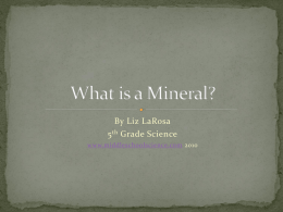 By Liz LaRosa 5 Grade Science www.middleschoolscience.com