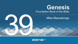 Genesis Mike Mazzalongo Foundation Book of the Bible