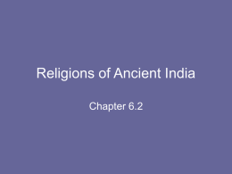 Religions of Ancient India Chapter 6.2