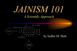JAINISM 101 A Scientific Approach by Sudhir M. Shah